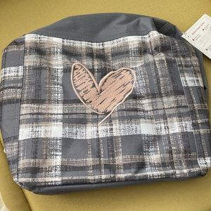 Thirty-one Medium Stand Tall Bin in “cozy plaid”